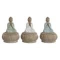 Miniatyrbild 1 av 3: Prydnadsfigur Home ESPRIT Vit Grön Turkos Orientalisk 11 x 11 x 15 cm (3 antal)
