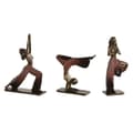 Miniatyrbild 1 av 4: Prydnadsfigur Home ESPRIT Rosa Gyllene Yoga Scandi 19 x 6 x 26 cm (3 antal)