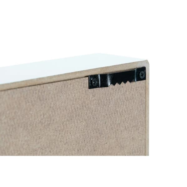 Seinäkoriste DKD Home Decor Valkoinen Punainen Kaupunki 48 x 4 x 22 cm (2 osaa)