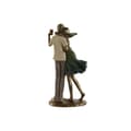 Miniatyrbild 3 av 3: Prydnadsfigur Home ESPRIT Grön Gyllene 12 x 8,5 x 25,5 cm