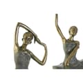 Miniatyrbild 2 av 3: Prydnadsfigur Home ESPRIT Grå Gyllene Balettdansare 15 x 10 x 43 cm (3 antal)