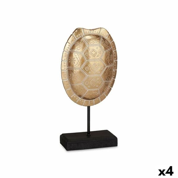 Koristehahmo Kilpikonna Kullattu 17,5 x 36 x 10,5 cm (4 osaa)