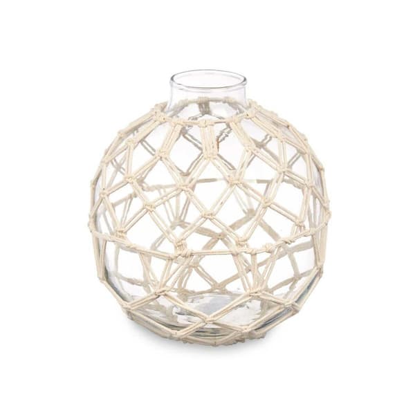 Dekorationsboll Vit Transparent 18 x 20 cm (6 antal)