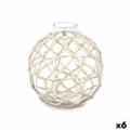 Miniatyrbild 1 av 3: Dekorationsboll Vit Transparent 18 x 20 cm (6 antal)