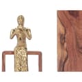 Miniatyrbild 3 av 3: Prydnadsfigur Blockflöjt Brun Trä Metall 13 x 27 x 13 cm