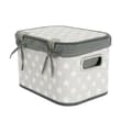 Pikkukuva 4 / 6: Korisetti DKD Home Decor Valkoinen Harmaa Bambu Puu MDF Tähdet 51 x 35 x 33 cm