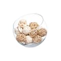Miniatyrbild 3 av 3: Set of Decorative Balls Vit Brun (12 antal)