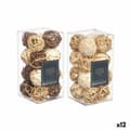 Miniatyrbild 1 av 3: Set of Decorative Balls Vit Brun (12 antal)