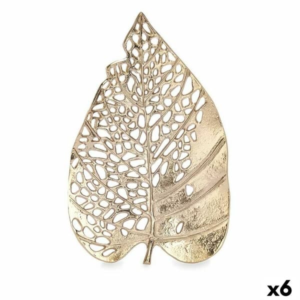 Koristehahmo Levy Kullattu Metalli 40,5 x 4 x 26 cm (6 osaa)