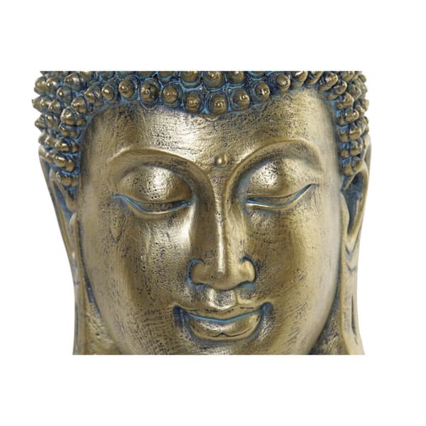 Prydnadsfigur Home ESPRIT Gyllene Buddha Orientalisk 16 x 15,5 x 28 cm