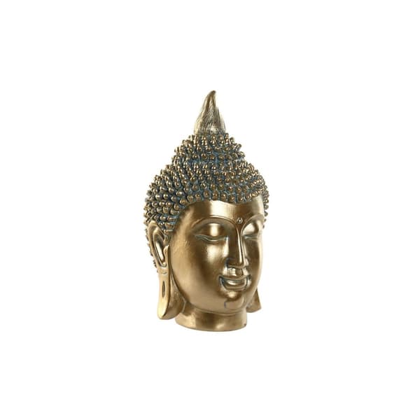 Prydnadsfigur Home ESPRIT Gyllene Buddha Orientalisk 16 x 15,5 x 28 cm
