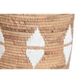 Miniatyrbild 3 av 4: Korg - set DKD Home Decor Vit Naturell Snöre Sjögräs Boho 46 x 46 x 48 cm