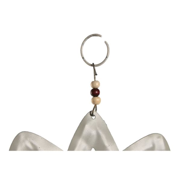 Hängdekoration Home ESPRIT Blå Vit Grå Rosa Järn Orientalisk Lotus Flower (4 antal)