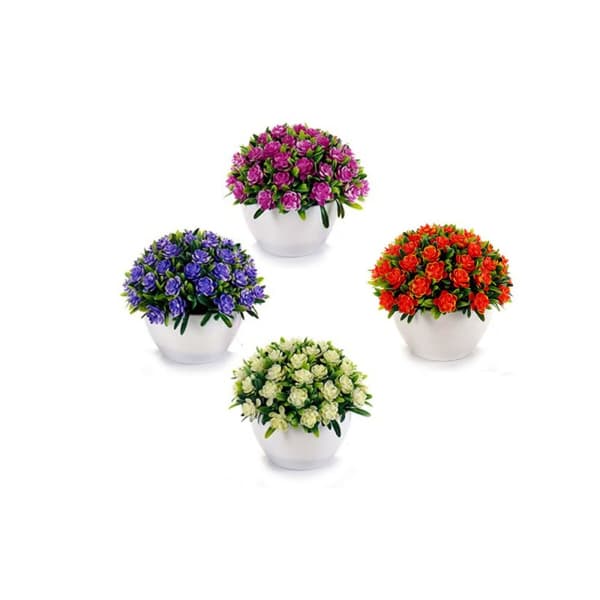 Dekorativ blomma Ibergarden A16120-0118 Lila Bunt 14 x 12 x 14 cm (12 antal)