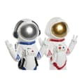 Miniatyrbild 2 av 3: Prydnadsfigur Home ESPRIT Blå Vit Röd Kvinna Astronaut 9 x 7 x 20 cm (2 antal)