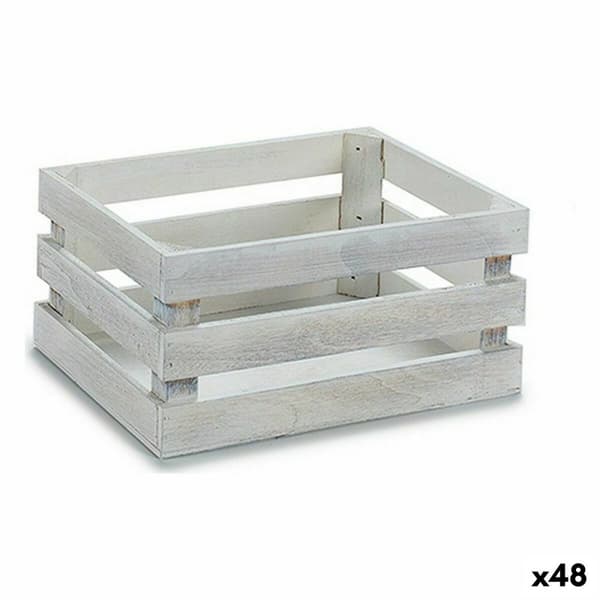 Koristerasia Valkoinen Haapapuu 22 x 9 x 13 cm (48 osaa)