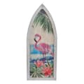 Pikkukuva 1 / 2: Seinäkoriste DKD Home Decor Puu Vaaleanpunainen flamingo Trooppinen