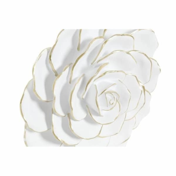 DKD Heminredning Harts Blomväggdekoration (2 st) (32 x 8 x 32 cm) - 8424001813650