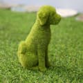 Miniatyrbilde 2 av 6: INF Simulering Flocking Ornament Figurine - Dekorativ hage statue Sitting puppy