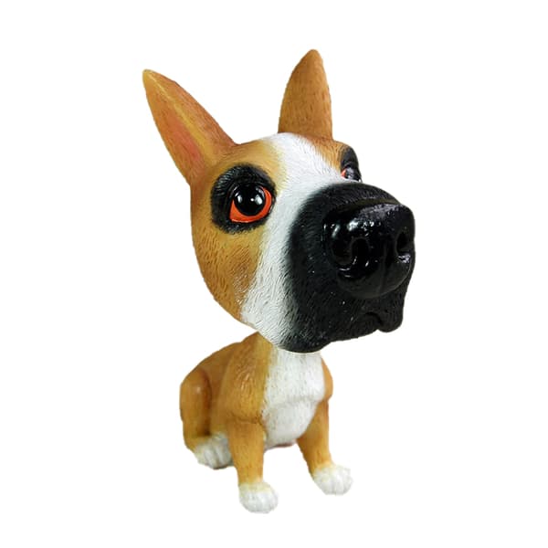 INF Hunde model bil interiør rystende hoved ornamenter Boxer Dog
