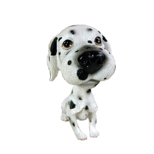 INF Hund modell bil interiör skakar huvudet prydnader Dalmatian