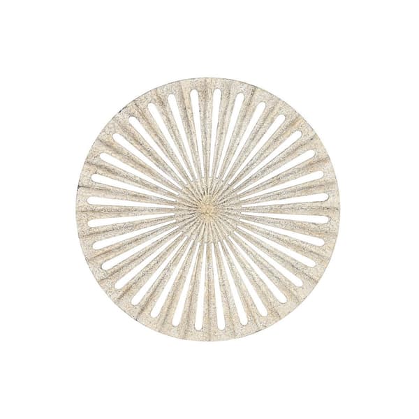 Väggdekoration Home ESPRIT Vit Gyllene Neoklassisk 91 x 3 x 91 cm