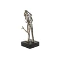 Miniatyrbild 3 av 3: Prydnadsfigur Home ESPRIT Svart Silvrig Par 14 x 10 x 29 cm