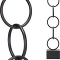 Miniatyrbild 2 av 2: Prydnadsfigur Ringar Svart Metall (12,5 x 60,5 x 12,5 cm)