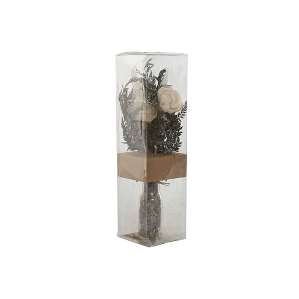 Dekorativ Plante Home ESPRIT Krystall Blomster 11 x 11 x 40 cm (3 enheter)