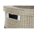 Pikkukuva 3 / 3: Korisetti Home ESPRIT Valkoinen Musta Luonnollinen Meriruoho 44 x 44 x 51 cm (2 Kappaletta)
