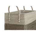 Pikkukuva 3 / 3: Korisetti Home ESPRIT Valkoinen Musta Luonnollinen Meriruoho Boho 44 x 25 x 38 cm (2 Kappaletta)