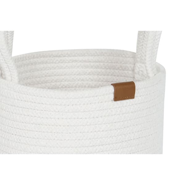 Korisetti Home ESPRIT Valkoinen Moderni 30 x 30 x 28 cm (3 Kappaletta)