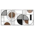 Miniatyrbilde 1 av 4: Veggpryd Home ESPRIT Svart Naturell Urban 40 x 2 x 60 cm (3 enheter)