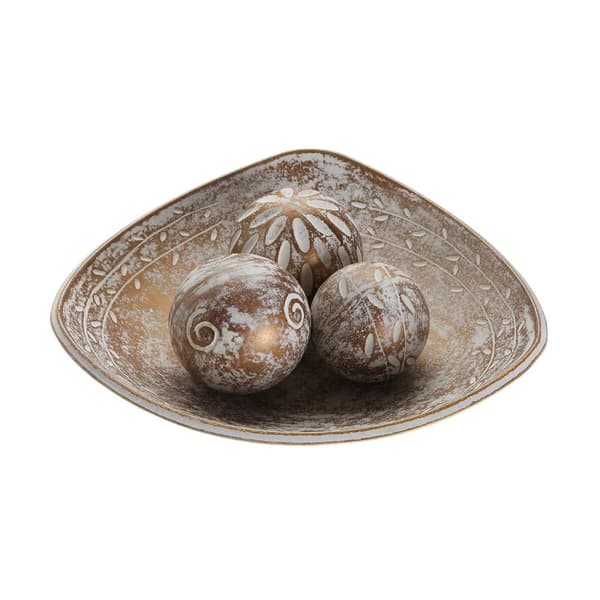 Pöytäkoriste Versa Ruskea 31,5 x 9 x 31,5 cm