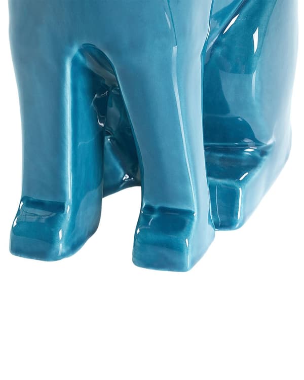 Dekorativ figur blå keramik dolomit 27 cm statue påske tilbehør moderne stil stue