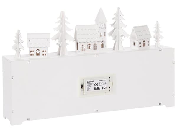 Juledekoration hvid akryl LED-lys adventskalender moderne dekoration udendørsbrug