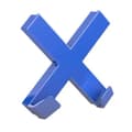 Pikkukuva 1 / 7: Magneetti Novus MEGA Magnet CROSS XL Sininen Risti 9 x 9 cm