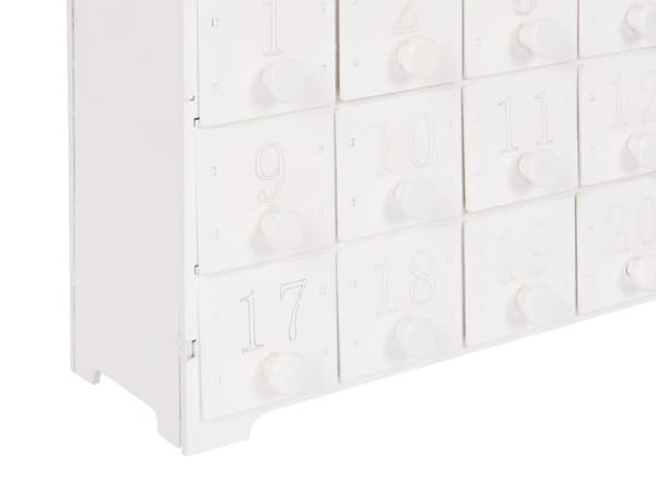 Julepynt Hvit MDF LED-lys Adventskalender Moderne design Dekorasjon Interiør