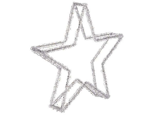 LED-dekoration Vit Akryl 32 x 6 x 31 cm Julstjärna Säsongstillbehör Heminredning med belysning