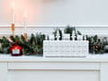 Miniatyrbild 4 av 9: Juldekoration Vit MDF LED Belysning Adventskalender Modern Dekoration