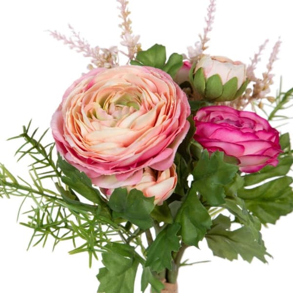 Dekorativ blomma Grön Rosa 20 x 20 x 32 cm
