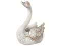 Miniatyrbilde 1 av 8: Dekorativ Figur Hvit MgO 40 cm Accent Piece Svane Innendørs Utendørs Dekorasjon Stue
