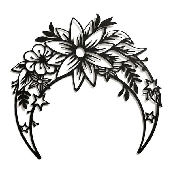 INF Metalliseinien sisustus - kuunkukka