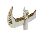 Miniatyrbild 2 av 4: Prydnadsfigur Home ESPRIT Vit Gyllene Harts Orientalisk 34 x 6,5 x 33,5 cm