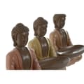 Pikkukuva 2 / 3: Koristehahmo Home ESPRIT Oranssi Koralli Lime väri Hartsi Buddha Itämainen 19,5 x 16 x 25,5 cm (3 osaa)