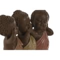 Pikkukuva 2 / 3: Koristehahmo Home ESPRIT Oranssi Koralli Lime väri Hartsi Buddha Itämainen 15,5 x 6 x 13 cm