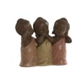 Pikkukuva 1 / 3: Koristehahmo Home ESPRIT Oranssi Koralli Lime väri Hartsi Buddha Itämainen 15,5 x 6 x 13 cm