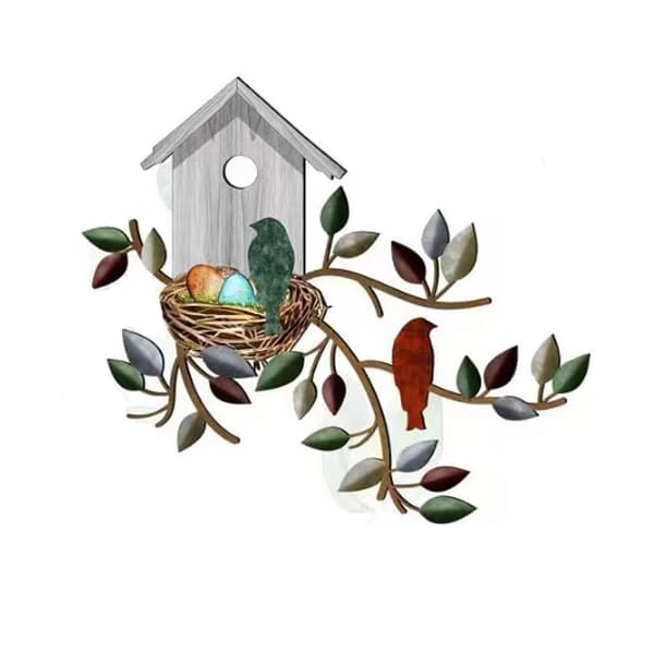 INF Metal Wall Art Decor - Love Birds Silhouette Model 4
