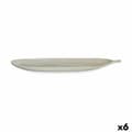 Miniatyrbillede 1 af 3: Bakke Hvid Træ MDF Blad af en plante 59,5 x 3 x 21,6 cm Indretning (6 enheder)