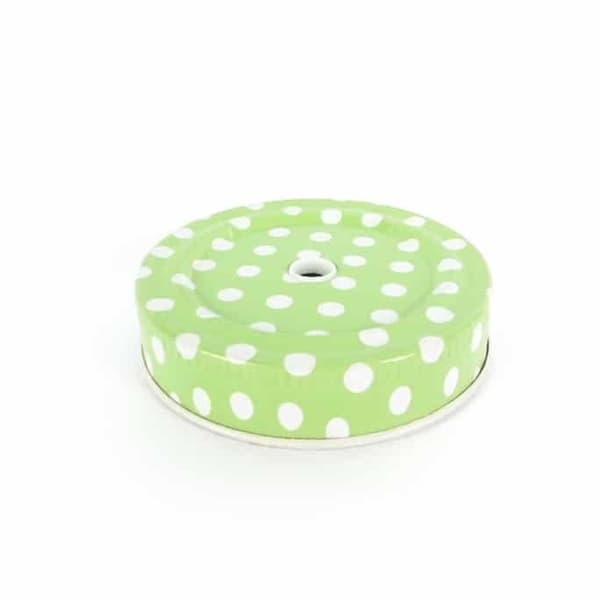 Locket - Kreativt frö - Grön med vita prickar - Plast - Inomhus - Blandet